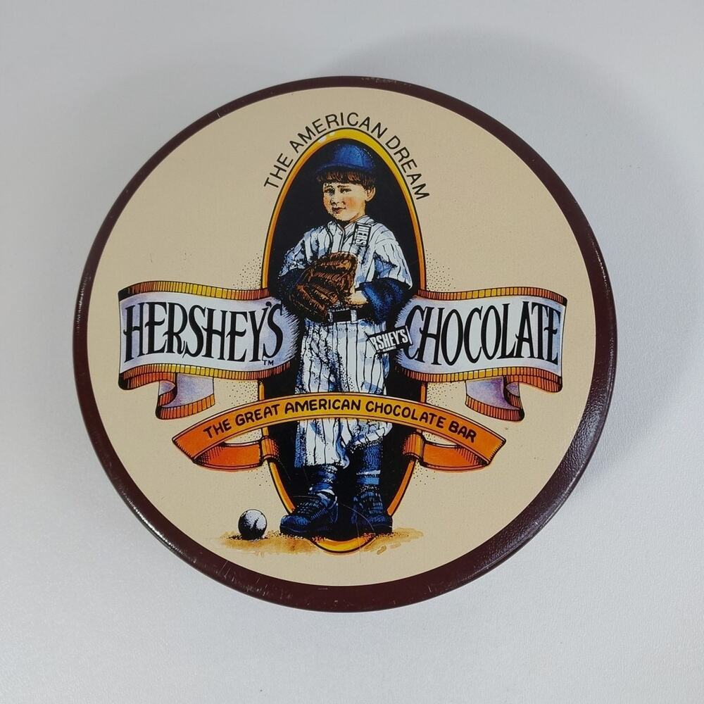 Hershey's The American Dream "The Great American Chocolate Bar" Round Tin - VTG